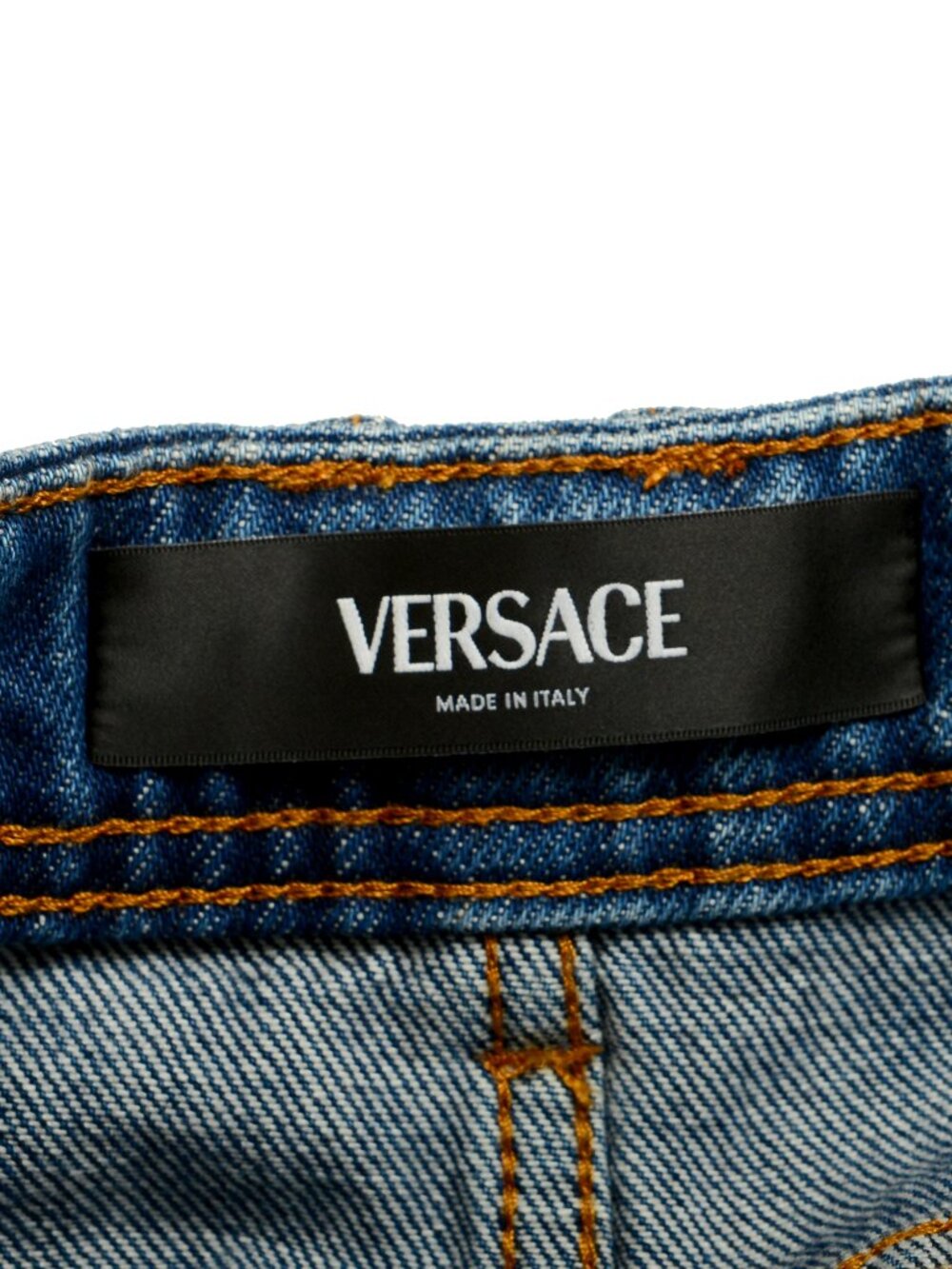 Versace Women's Medium Blue Denim A-Line Mini Skirt US M IT 42 - Picture 4 of 5